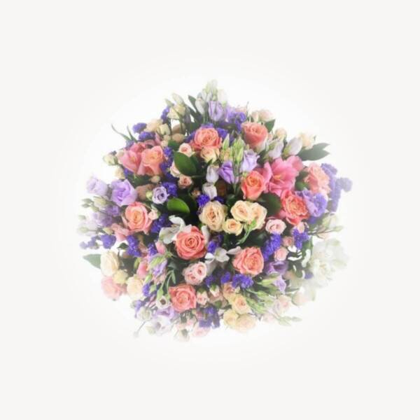 Rose and Freesia Bouquet - Afbeelding 2